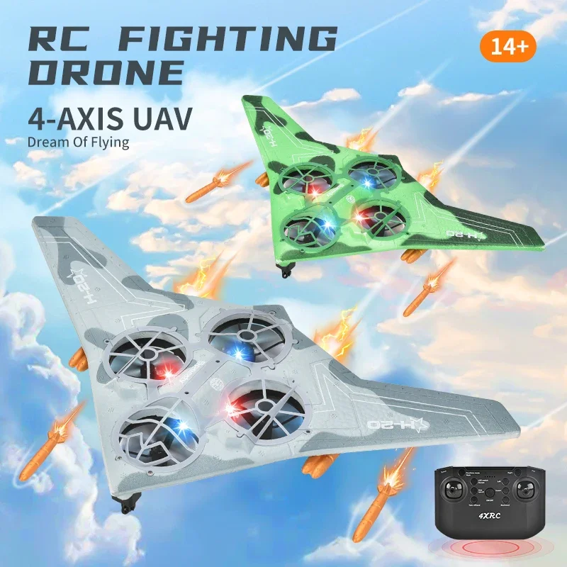 

RC Foam Stunt Airplane With LED Lights Remote Control Aircraft Fighting Anti Collision EPP Plane Jet Fighter Kids Toys Boy Gifts