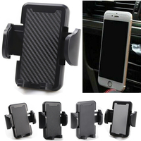 Plastic Car Phone Holder Universal Air Vent Clip Mount Car Phone Stand Easy to Install Rotate Car Phone Cradle Mobile Cell Phone