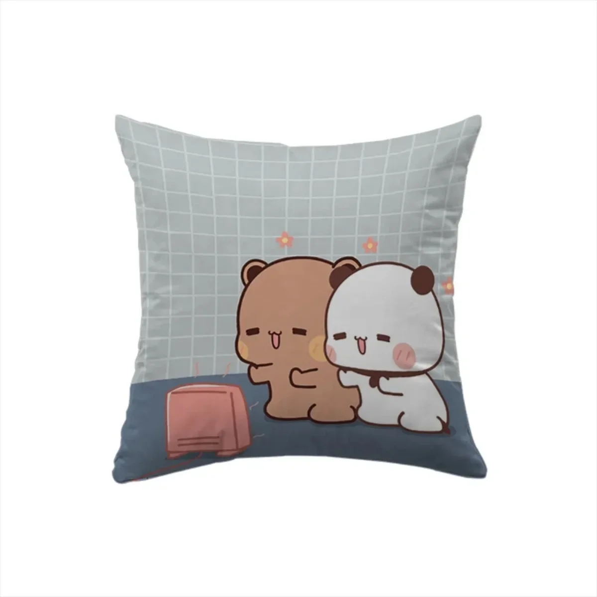 45x45 Cushions Covers Bubu Dudu Throw Pillows Square Pillowcase Anime Pillow Cover Short Plush Dakimakura Birthday Wedding Gifts