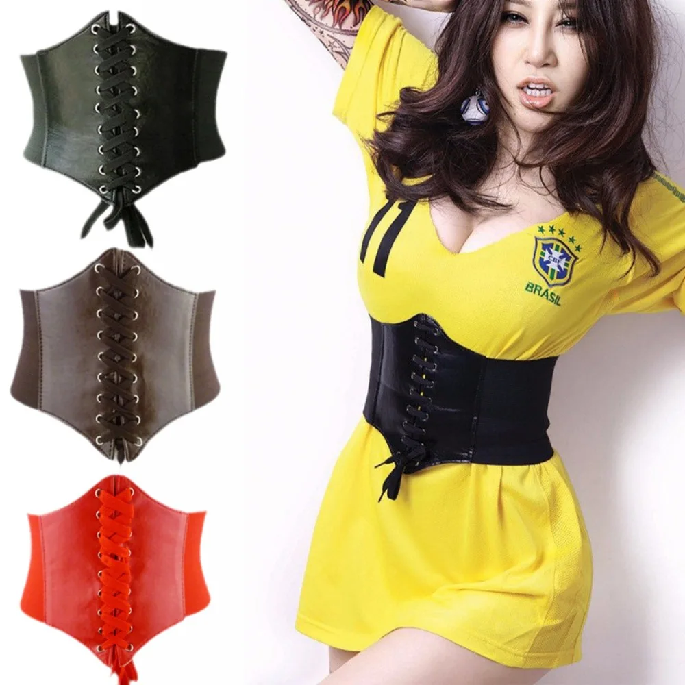 

Large Size Belt Women's Korean Vest Strap Extended Fat Mm Elastic Belt Fashionable Wide Decoration Waist Seal Showing Figure