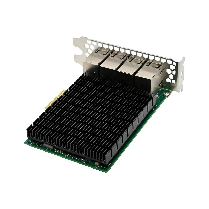 High-Speed Vision Capture Server PC NIC 8-Port Gigabit Ethernet PCIe  x4 RJ45 Network Card For Intel I350AM4+Dual Bracket 1Gbps