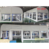 outdoor airtight inflatable tent, 10x5m customized PVC dome tent  pool cover tent