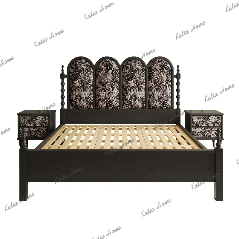 Best Sellers Italian Modern Double Bed Luxury Brown Designs King Size Double Bed Bedrooms Storage Wooden Camas De Dormitorio Hom