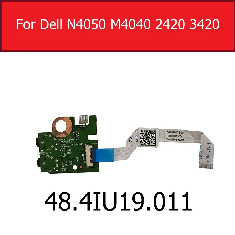 Audio Jack Board For Dell Vostro 1440 Inspiron N4050 M4040 2420 3420 OVWTVT 48.4IU19.011 Repair Parts