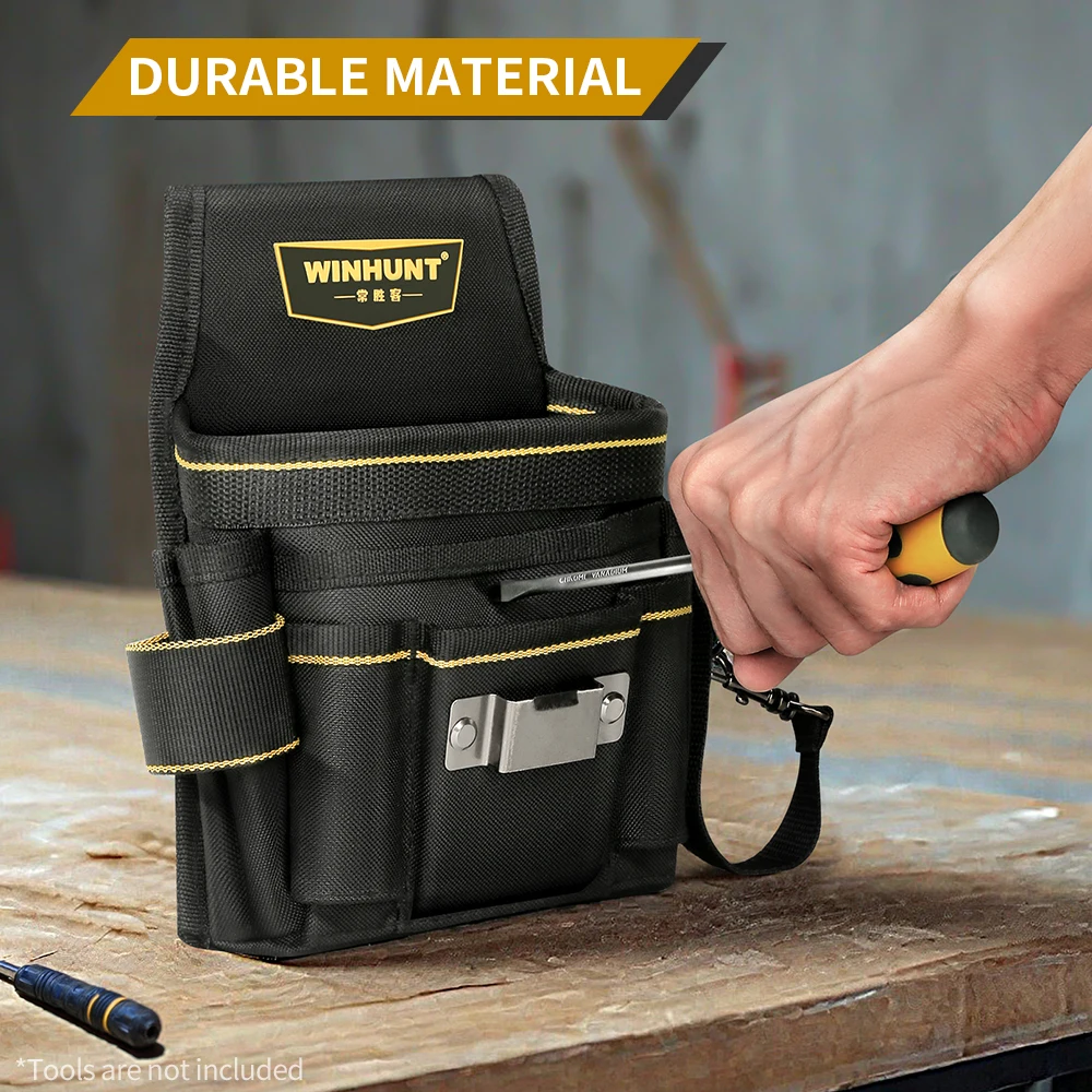 Electrician Tool Waist Bag - Durable, Portable, Multifunctional, Made of Textile Materials, No Assembly Required, Battery-Free