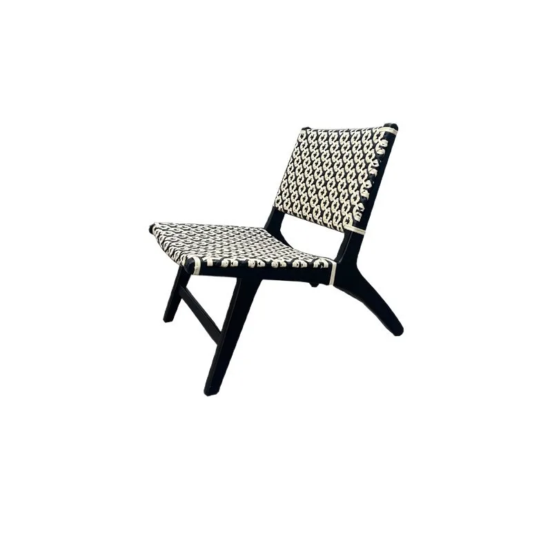 Table and chairs Outdoor single chair Balcony Internet celebrity hotel Duplex French rattan chair