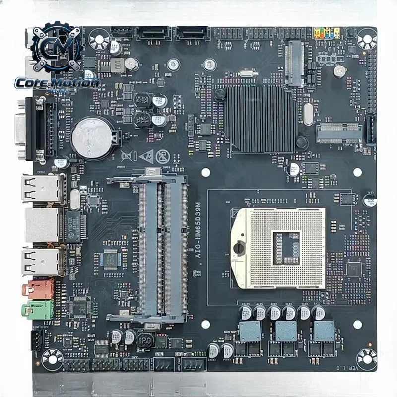 HM65 All-in-One Computer Motherboard DDR3 Memory with COM Interface ITX Industrial Control Motherboard DC12V-19V Power Supply