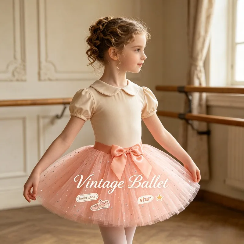 

Sequined Yellow Tulle Tutu Half Skirt Elastic Waist Ballet Dance Outfit Stage Party Modern Performance Fluffy Casual Dance Wear