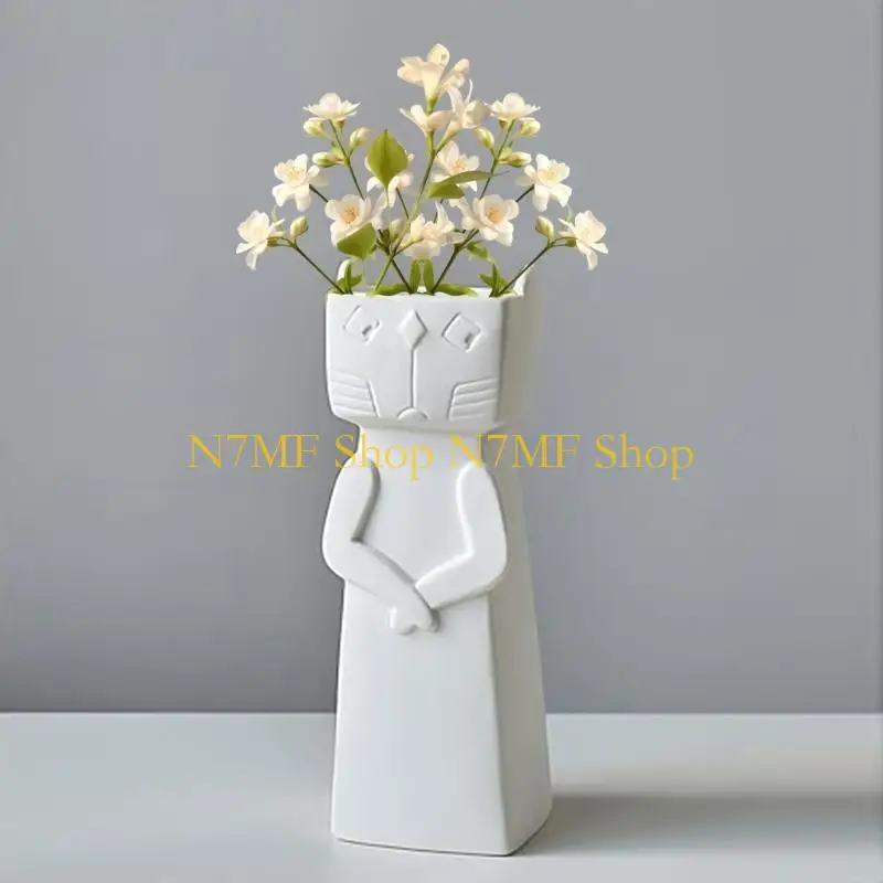 

N7MF Инновационные силиконовые формы Модные формы для ваз Кошачья форма Гибкие формы для орнаментов Уникальные формы для горшков