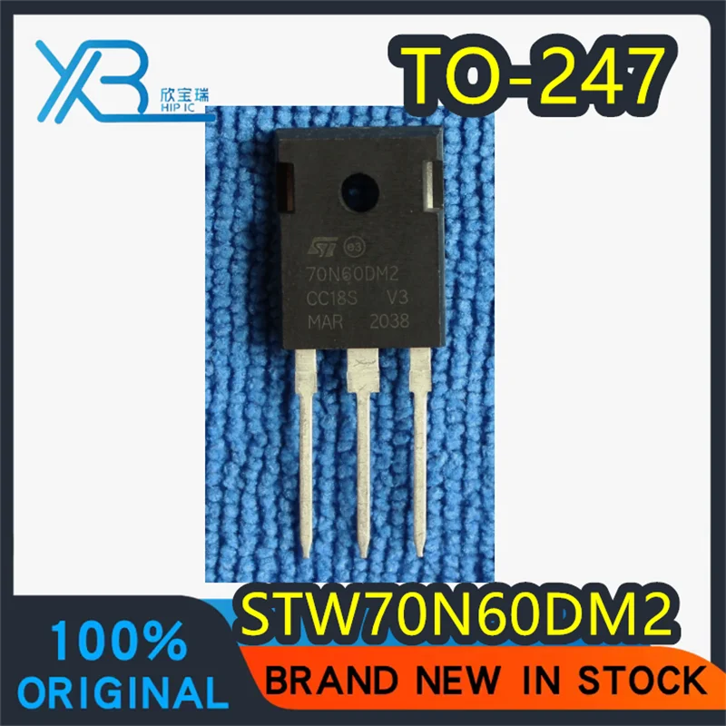 

(5/20 pieces) 70N60DM2 STW70N60DM2 TO-247 brand new original MOS tube 600V 66A in stock fast delivery