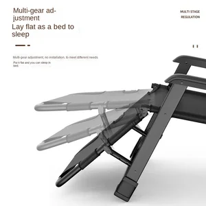 X & D-Dupla Reclinary verwenden Klappstuhl Louge Stuhl, Freizeit im Freien Klappstuhl, tragbarer Strandstuhl, Marschbetten, Rücken 6 Hauptverkäufe Sonnenblumenfalt - №2