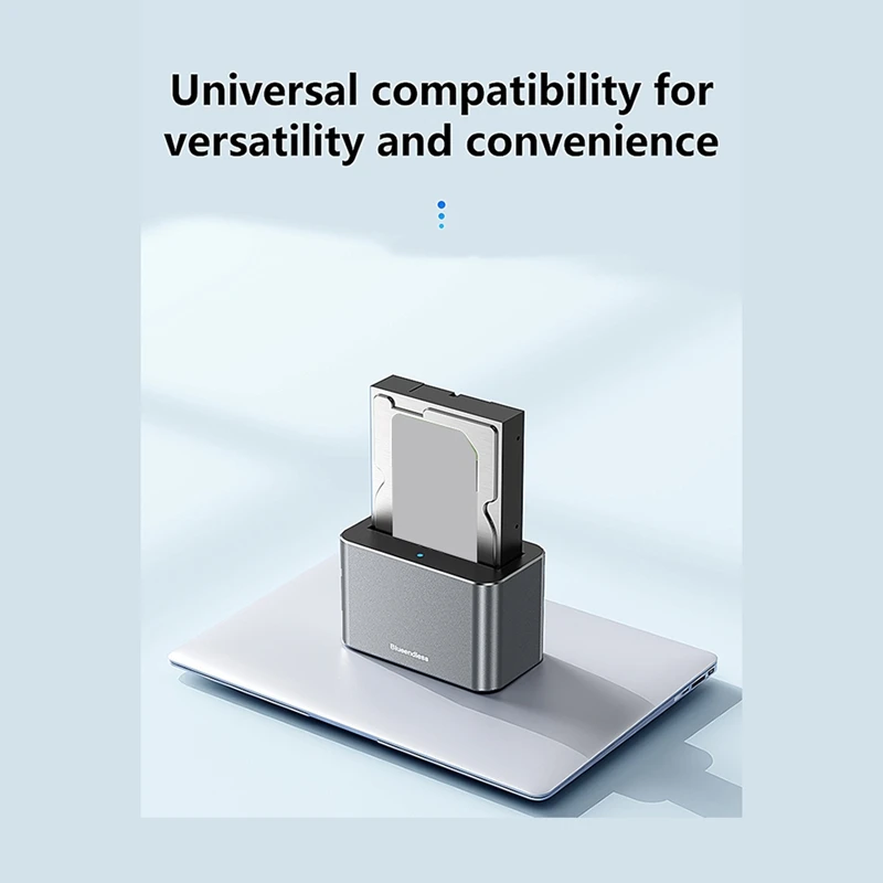 BLUEENDLESS SAS to USB 3.0 하드 드라이브 도킹 스테이션, 5Gbps 고속 어댑터, 2.5 3.5 인치 SATA SAS용 20TB 지원