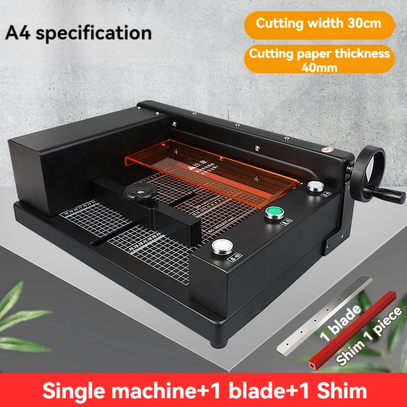 G-400 Electric Paper Cutter 4CM Thick Layer Book Photo Cutter Paper Trimmer DIY Office A4 Size Cutting Machine