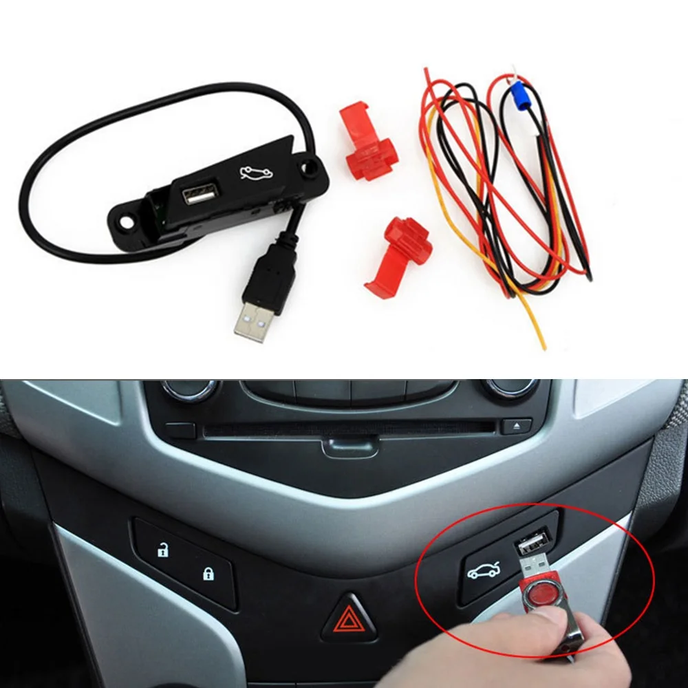 Car Trunk Switch Button USB Assembly For Chevrolet Cruze 2009 To 2015 Luggage Box Open And Close Button Switch Assembly Car Styl