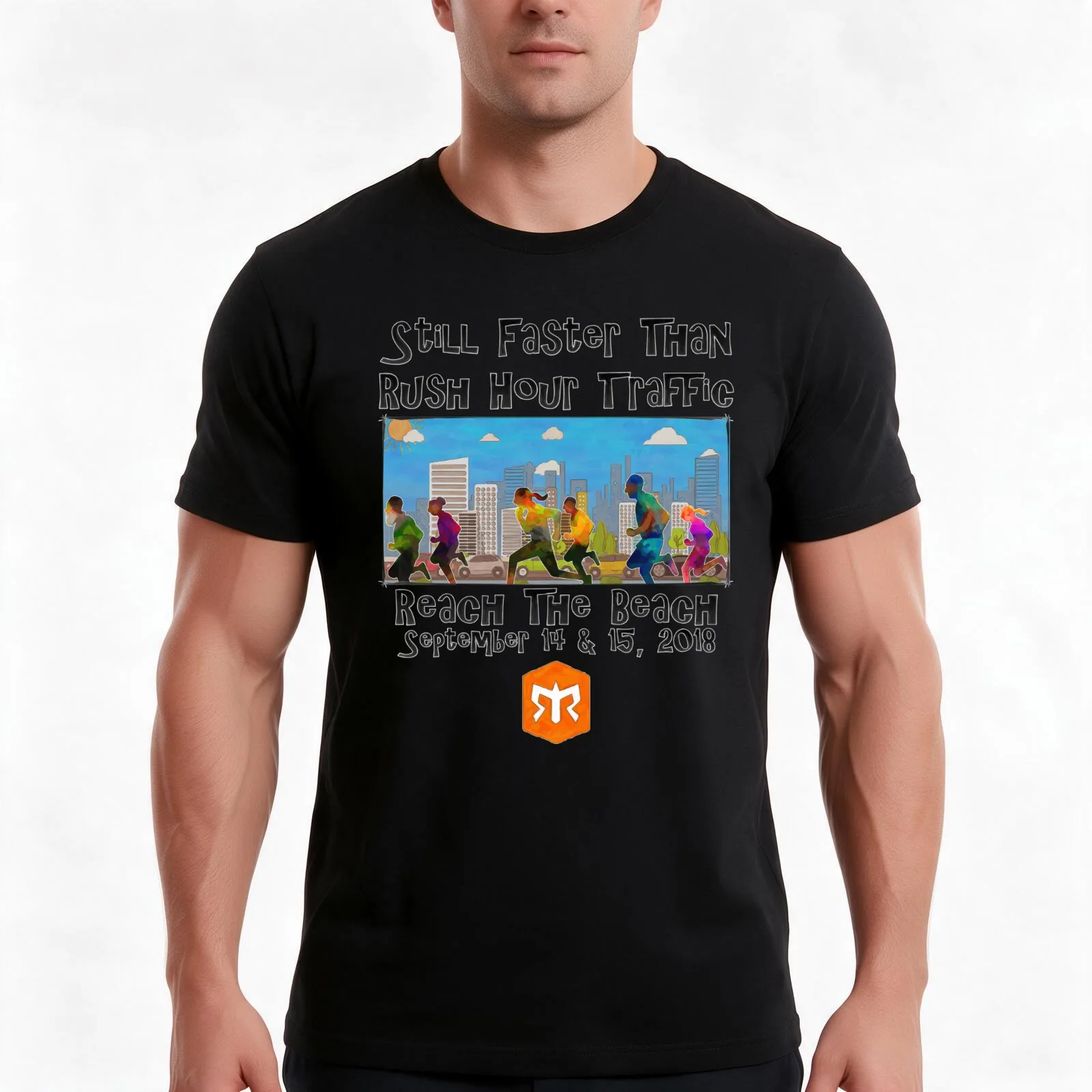 Rush Project T-Shirt, Summer Casual Cotton Tee, Oversized Streetwear Tops, Vintage Graphic Print, Loose Fit Short Sleeve