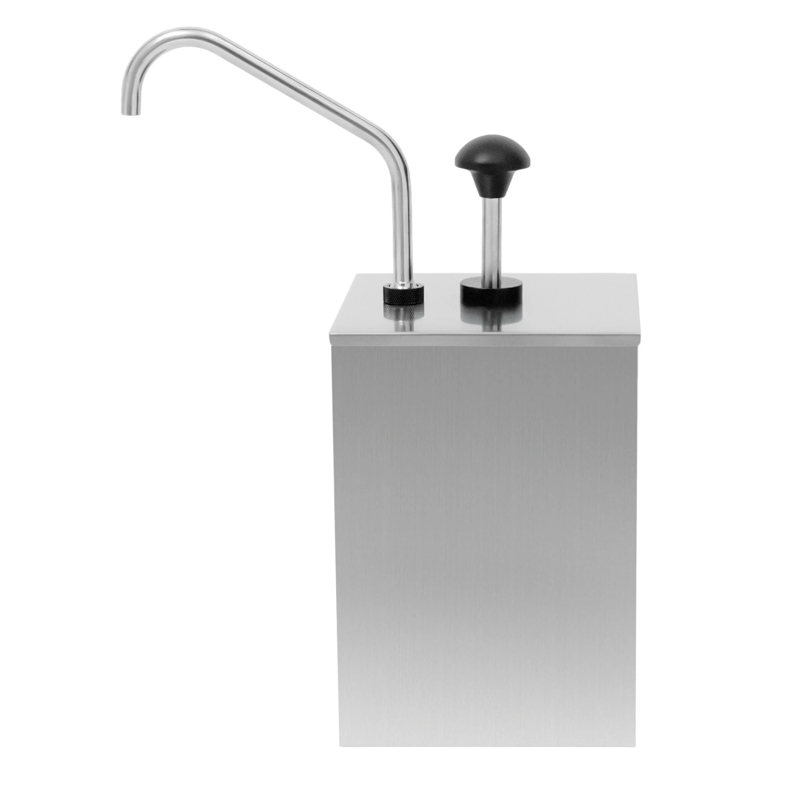 

Sauce Dispenser Pump, 4L/4.2QT Commercial Stainless Steel Squeeze Condiment Pump Station for Syrup Salad Dressing Ketchup Season