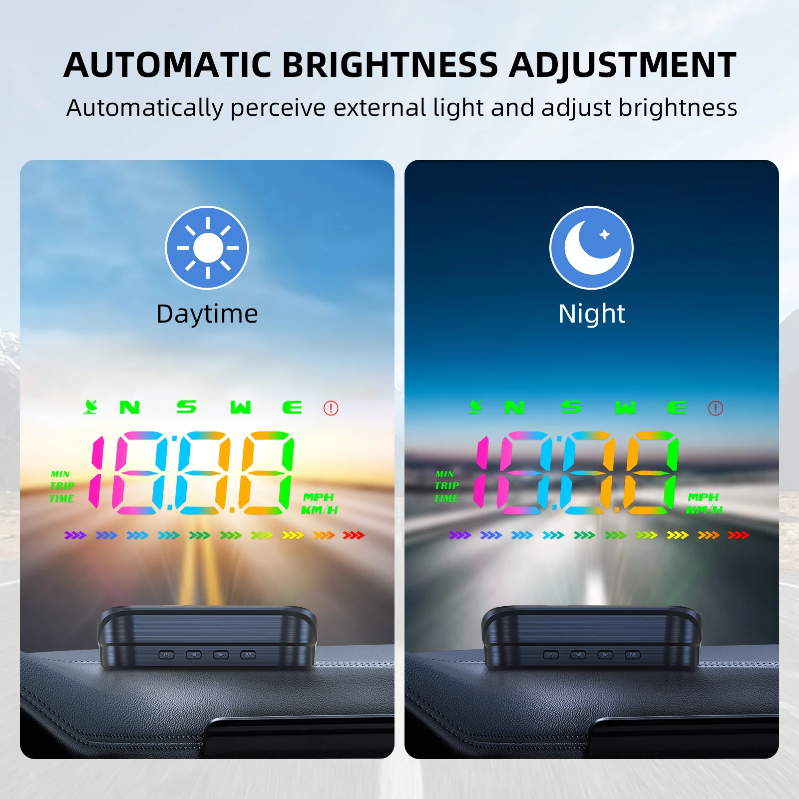 SS M23 GPS Beidou Dual System HUD Car Auto Electronics Head-Up Display Windshield Projector Digital Accessories For Gasoline Car