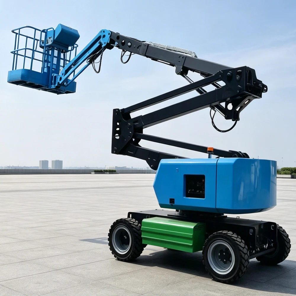 Articulating Boom Lift Electric Scaffold Style Lift and Customized Easy to Operate Aerial Work Platform