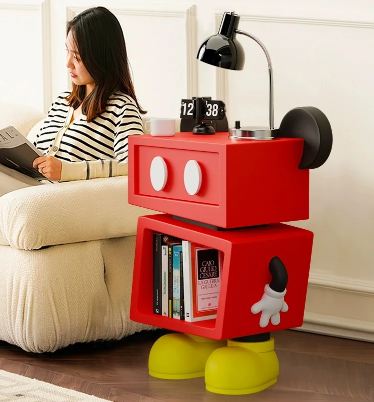 

[VIP] Mickey Mouse Tea table Resin ornament Action figure Creatives bedside table bookcase toys collection model room decoration