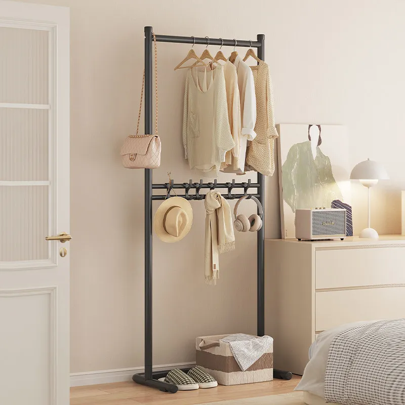 Entrance Metal Clothes Rack Jacket Wall Hat Hotel Clothes Rack Storage Living Room Colgadores De Ropa Mid Century Furniture