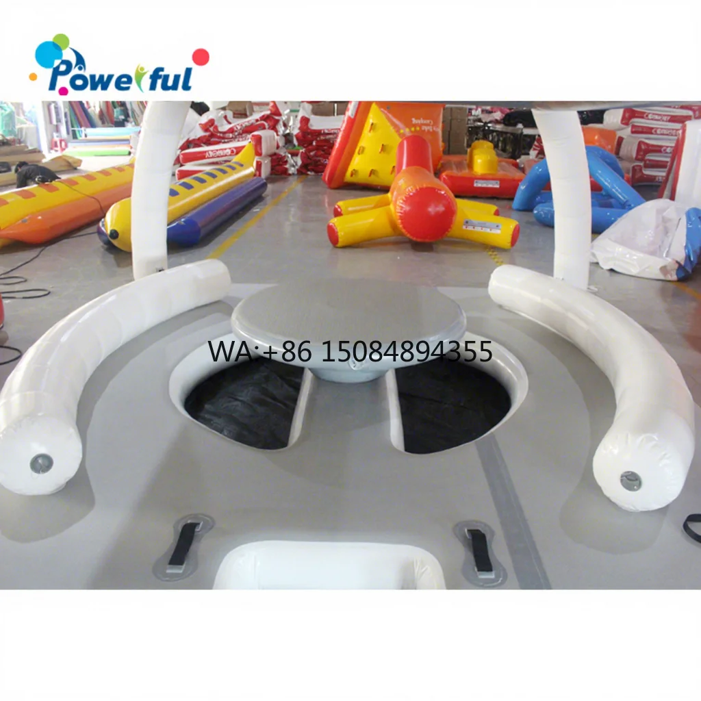 Inflatable Tent Outdoor Event Floating Platform Bounce Water Leisure Bar Sofa Lounger Floating Bed Pool Yacht PVC 3x3m 100-500kg