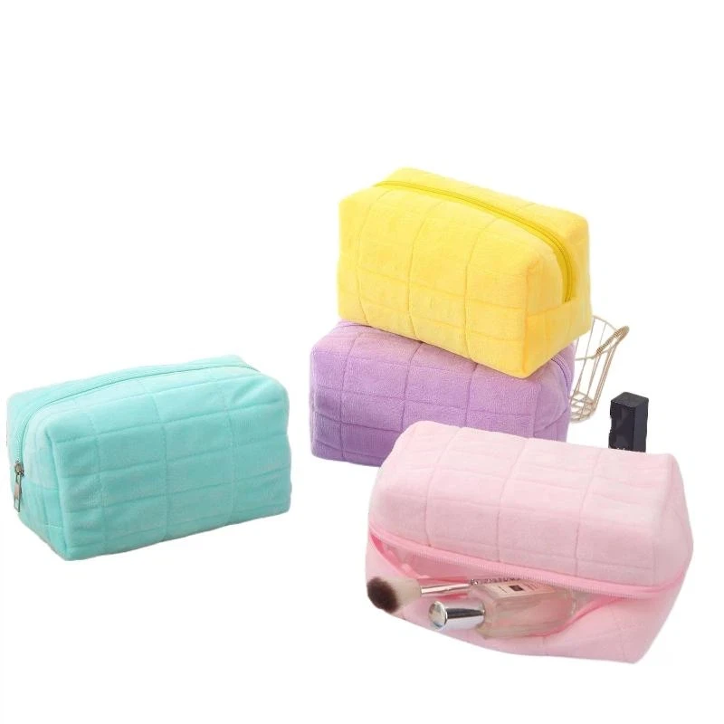 الصلبة الفراء المرأة سستة ماكياج المنظم مستحضرات التجميل حقيبة التخزين حقيبة يد القرطاسية مقلمة السفر يشكلون أدوات الزينة لكمة #5