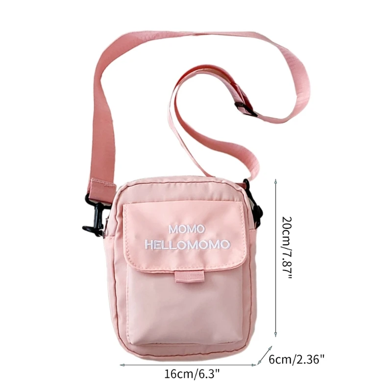 Borsa a tracolla piccola da donna Borsa da scuola per studenti Borsa a tracolla casual in stile giapponese E74B