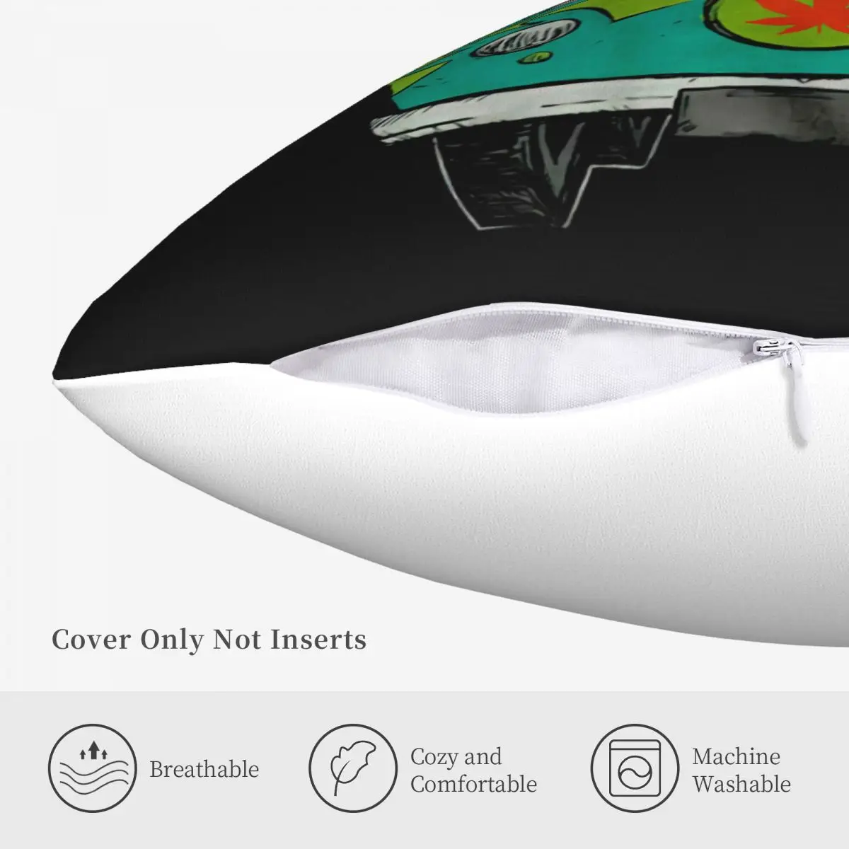 Cheech and Chong مع دخان سكوبي للجنسين أسود S إلى 2Xl صور مهتمة قوطي جديد العديد من الألوان كيس وسادة #5