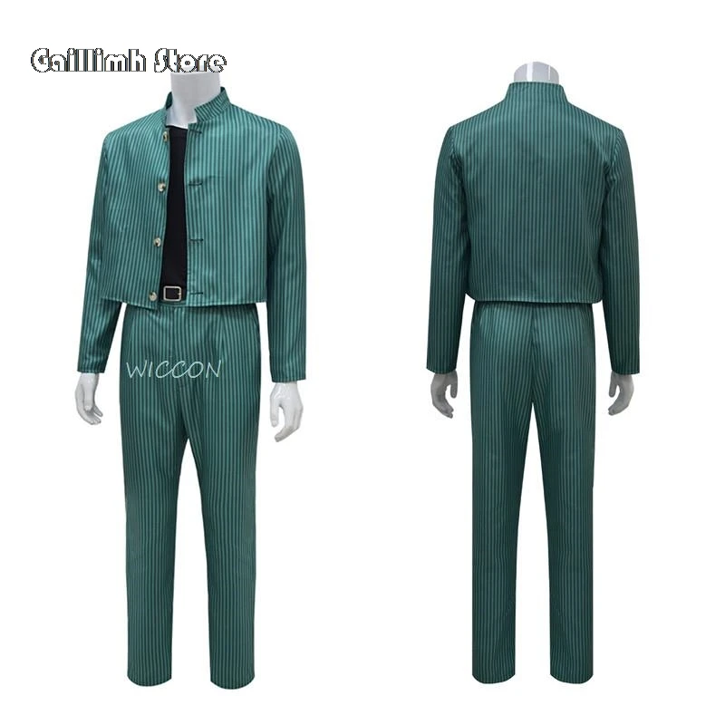 Anime Yuyu Hakusho Urameshi Yūsuke Cosplay Kostüm Top Jacke Hosen Full Set Männer Uniform Halloween Party