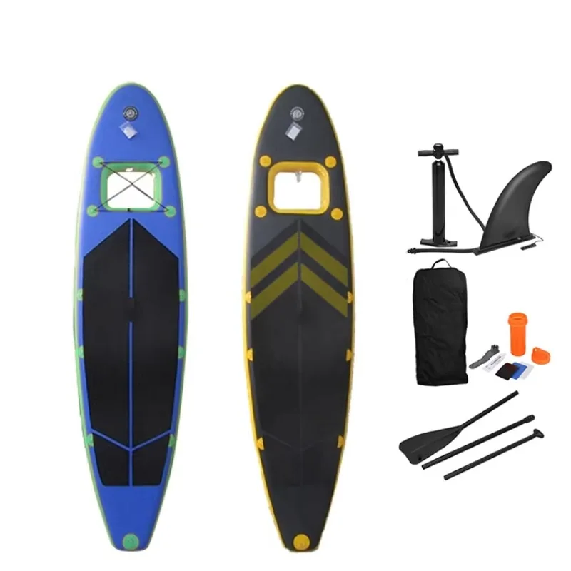 Clear Window Inflatable SUP Paddle Board Drop Stitch High Visibility ISUP Board