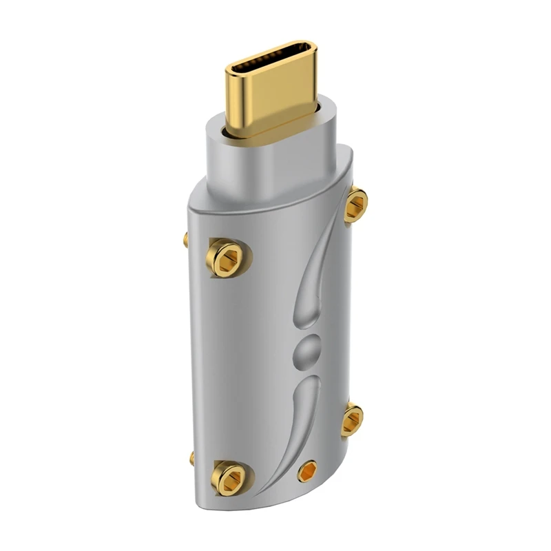 VIBORG Gold Plated MINI USB Type-C Connector Plug Jack Tail Socket Port MN08 MT08 For Hifi Audio DIY