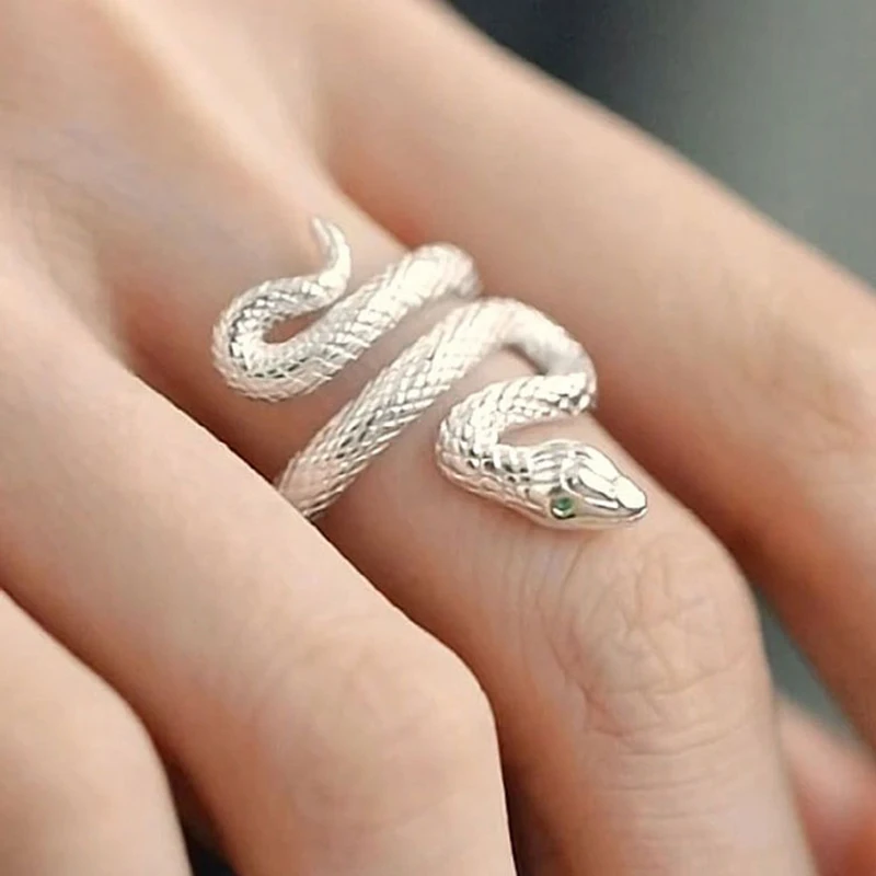 

Fashion 925 Sterling Silver Snake Ring High Quality Personality Charming Ring for Women Birthday Gift Exquisite Accessories