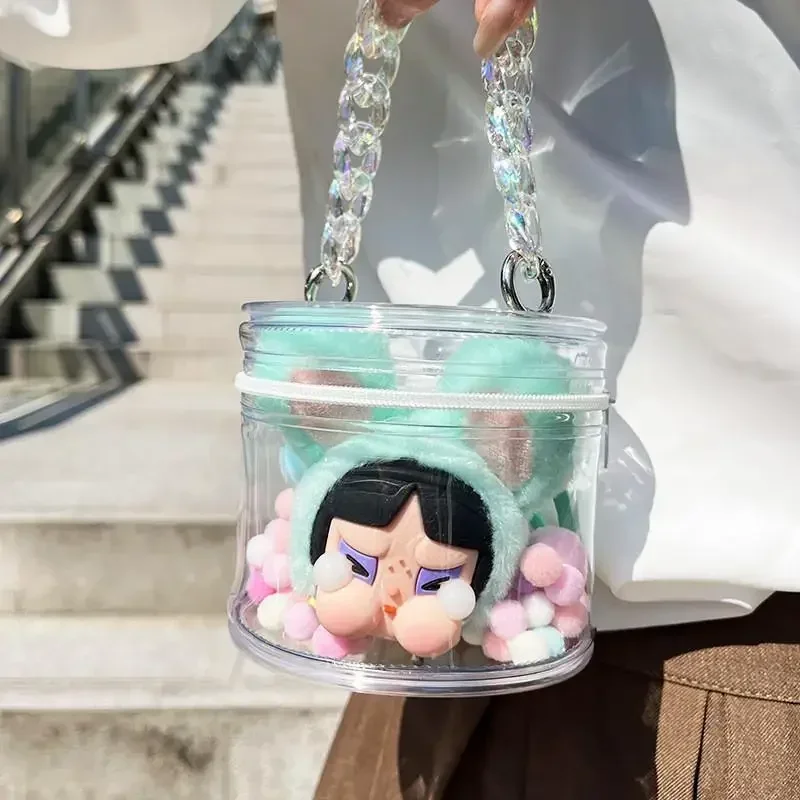 1PC Doll Storage Case For POPMART Doll Accessory for Feitian Little Policewoman and CRYBABY Doll Accessory Storage Bag