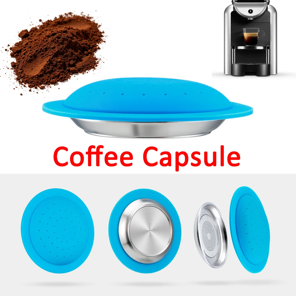 Refillable Coffee Capsules Compatible with Nespresso Zenius Stainless Steel Espresso Coffee Crema Pod Maker Filter Accessories