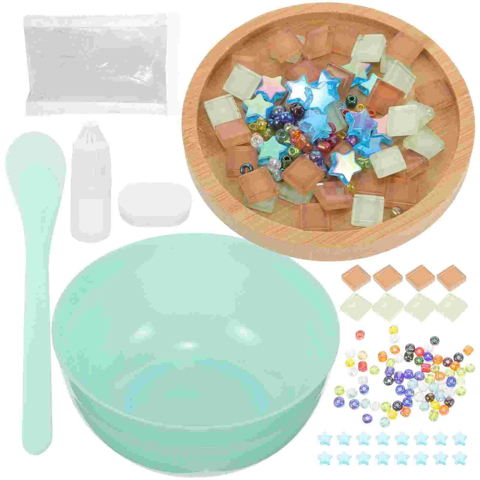 

Mosaic Coaster Heat Insulation Cup Pad Household DIY Supply Tiles Mat Decor Sponge Restaurant Child
