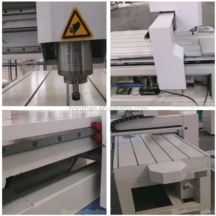 Hine do corte do metal do router do CNC com T-entalhe, perfil de alumínio, preço barato e baixo, 6090
