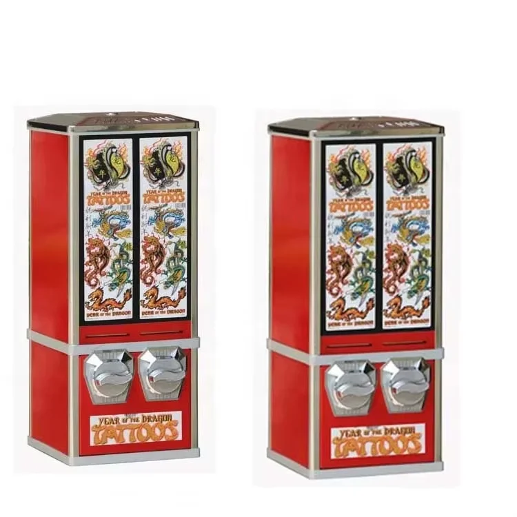 Cartoon Trading Card Sticker Tattoo Vending Machine Tatoo Vending Machine Anime Stickers With Stand