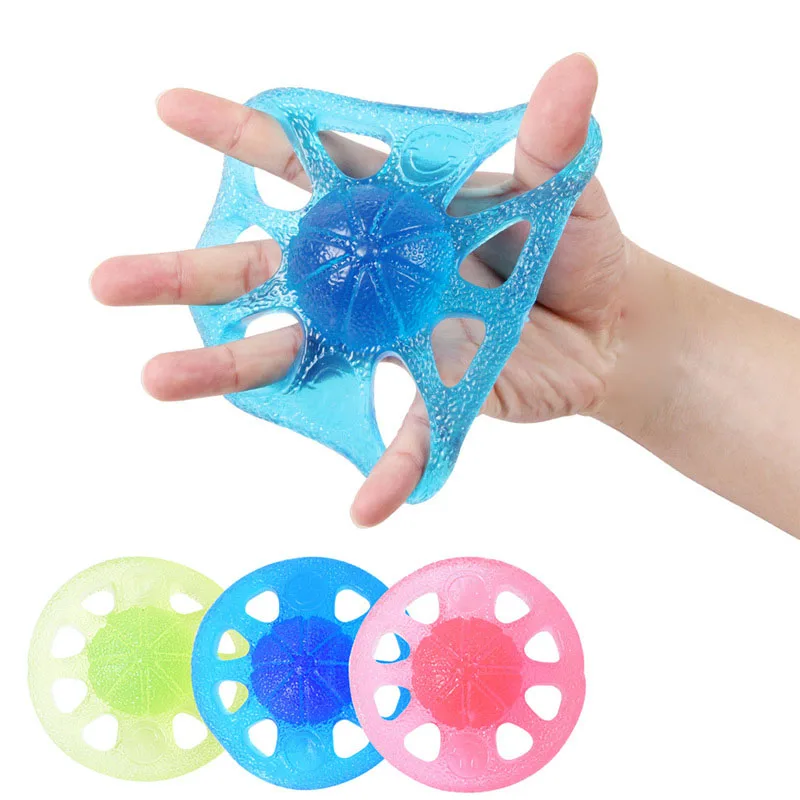 

Silicone Finger Exerciser Grip Occupational Therapy Adult Kids Fidget Anti Stress Juguetes Sensoriales Para Niños Con Autismo