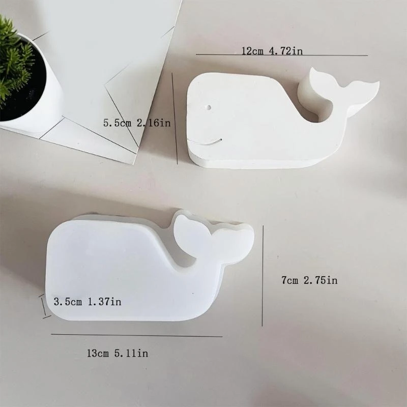 Flexible Silicone Mold for Making Decorative Stand 3D Whale Shaped Mould