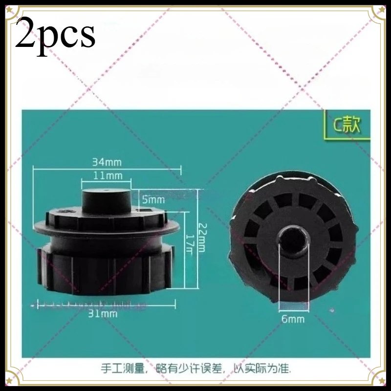 2pcs Air Conditioner Universal for Gree/Panasonic/Chigo/Midea Fan Wheel Bushing Roller Rubber Ring Bearing Housing