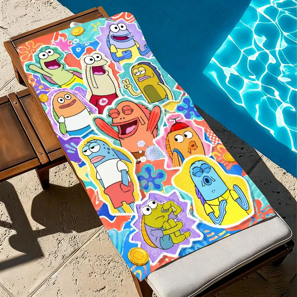 B-Bikini B-Bottom T-Townsfolk Towel Towel beach towel, quick drying absorbent bath towel for Swim,Gym,Camping,Outdoor hot