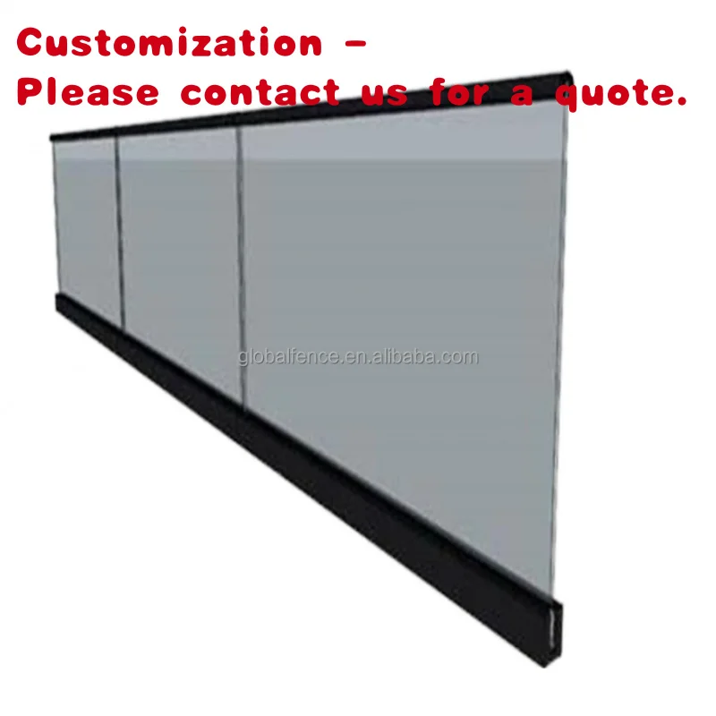 custom.Contemporary Staircase Handrail Durable Aluminum Alloy with Brushed or Polished
