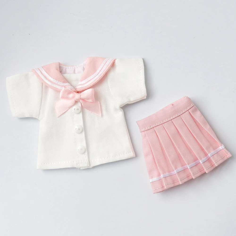 Blyth Kleding Kant Vintage Jurk Shirt Plooirok Uniform Set Meid Rok Pak Ymy Licca Azones Ob22 24 27 Pop Accessoires