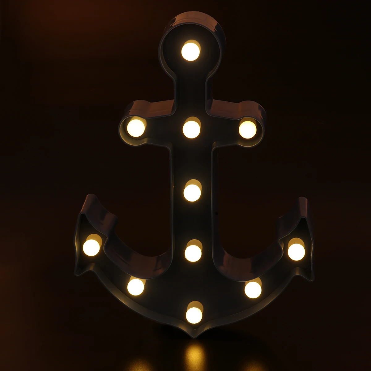 

11LED Anchor Shaped Light Durable Plastic Powered Home Decor Bars Cafes Kids Room Christmas Wedding Parties