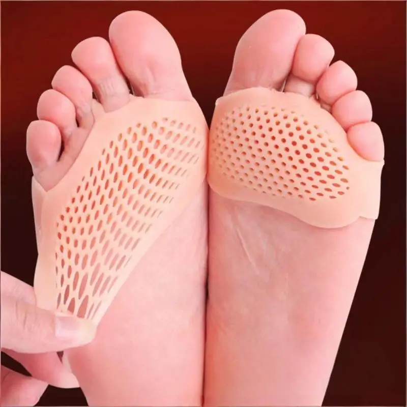 Reusable Silicone Gel Thumb Valgus Corrector Skin-friendly Toe Separator Orthopaedic Insoles for Long Time Walking Use