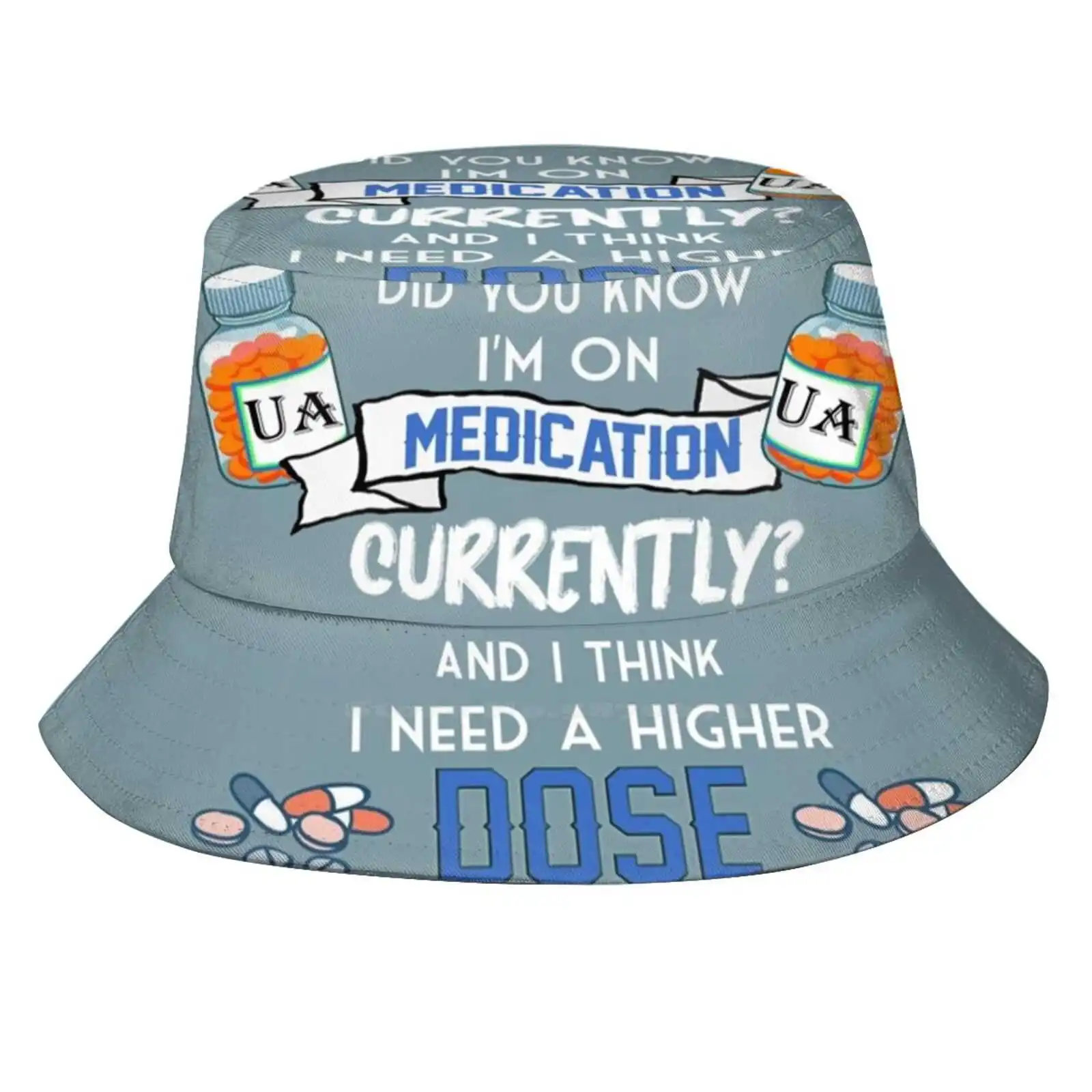 Higher Dose Pattern Hats Outdoor Hat Sun Cap Unus Annus Markiplier Crankgameplays Ethan Nestor Eef Memento Mori Medication