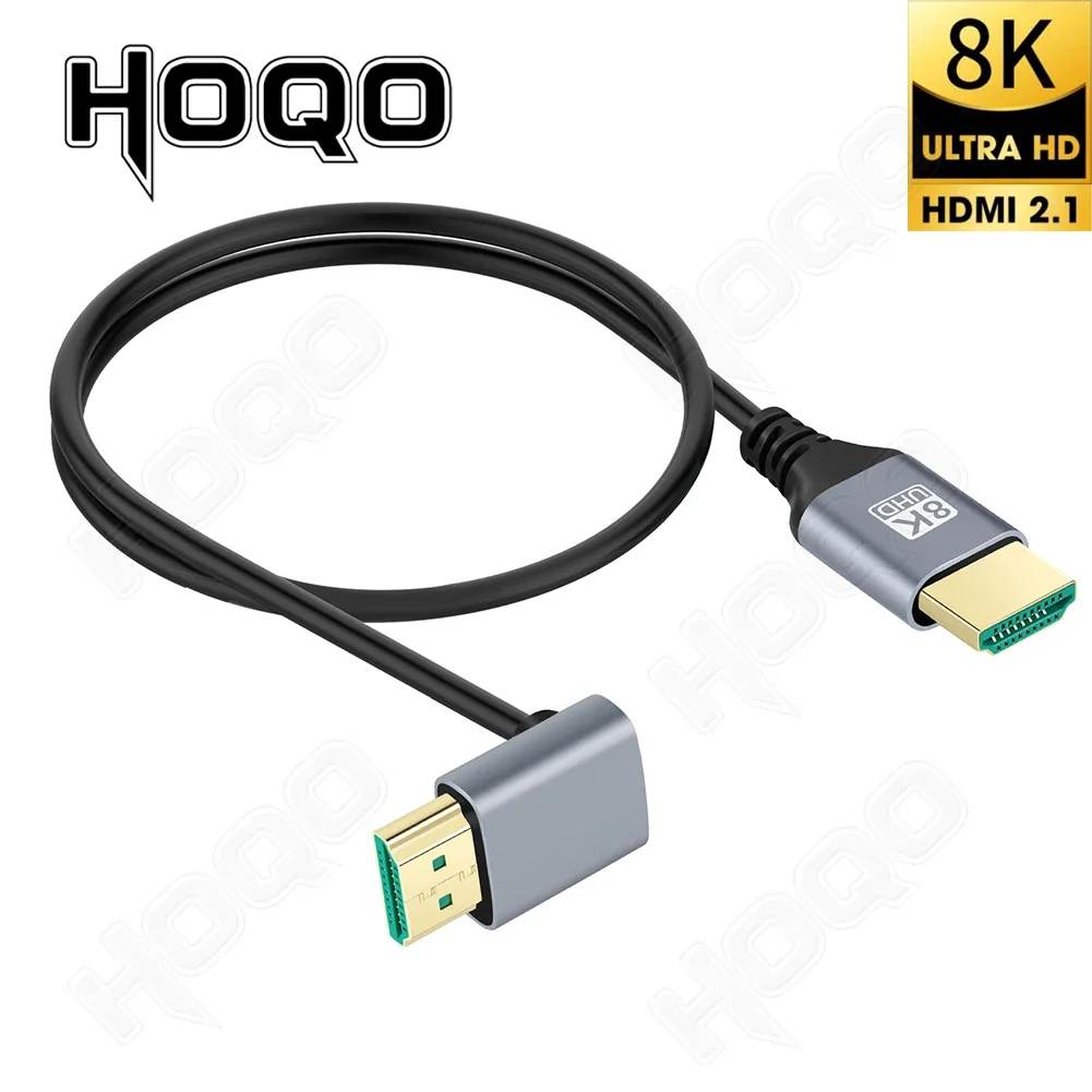 Ultra Slim 8K HDMI Cable 8K 60Hz 4K 120Hz 48Gbps eARC ARC HDCP Ultra High Speed HDMI2.1 Cable for HD TV Laptop Projector PS4/5