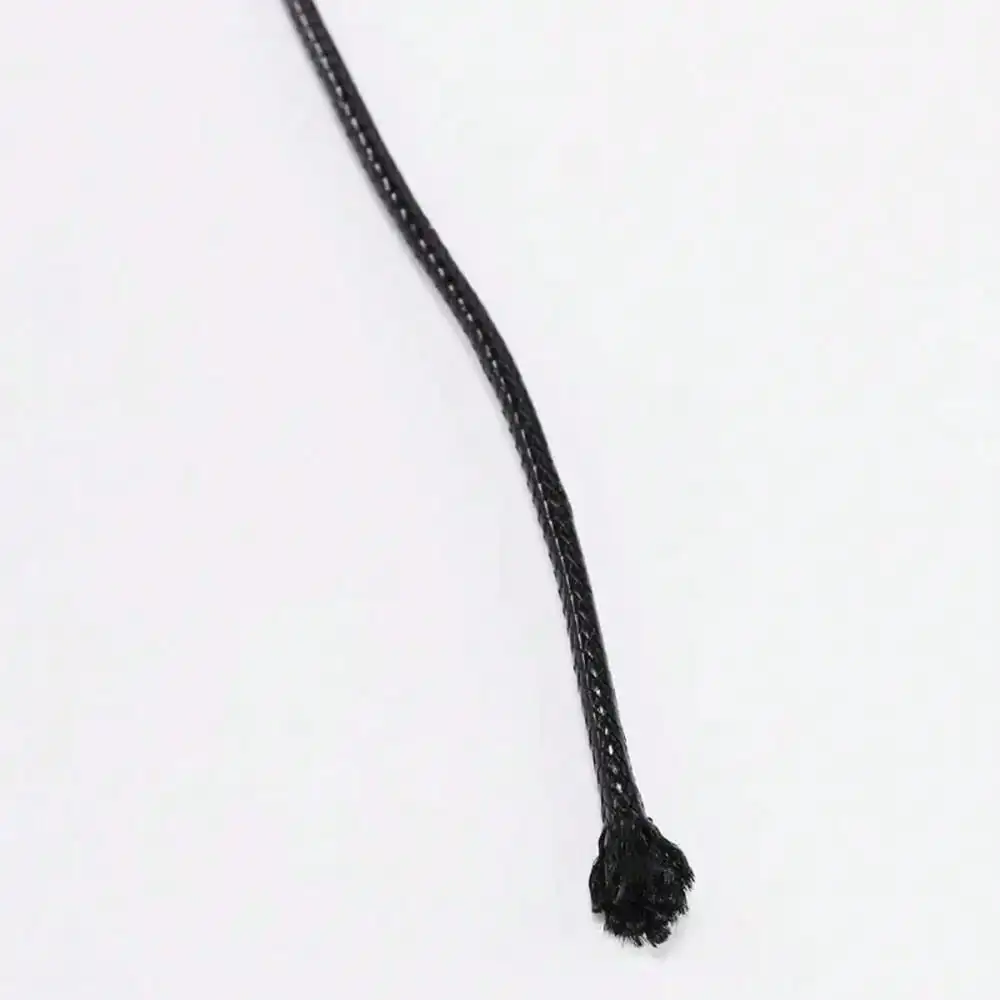10 Meter 0,5mm-2,0mm Schwarzes Lederband Gewachster Baumwollfaden Schnüre für Halsketten Armbänder Seil für Schmuckherstellung DIY Zubehör – Detail 7