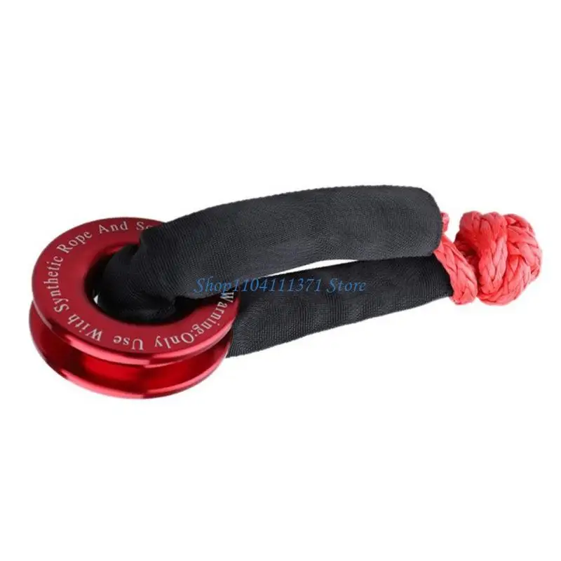 P9FC Universal Vehicle Winch Shackles Rings Aluminum Alloy Car Recovery Rings Vehicle Recovery Accessories Easy to Use