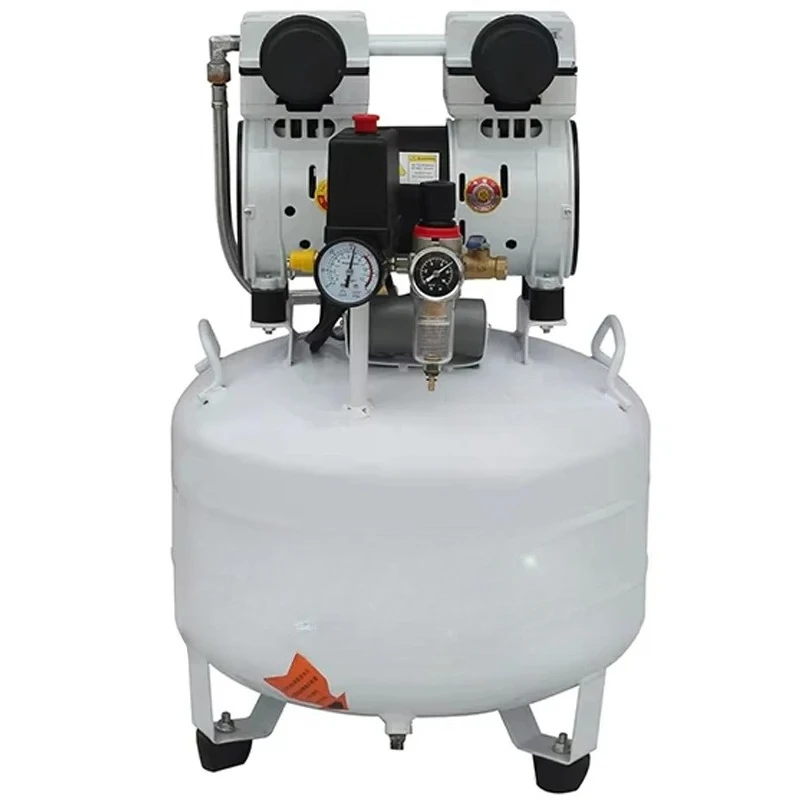 Air Compressor Oil-Free Air Compressor Tank 750W Silent Air Pump for Painting/Car Washing/Inflation 220V